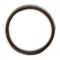bijou anneau metal plat 15mm