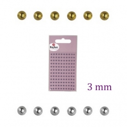 demi perles en plastique 3mm autocollants