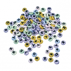 perles avec lettres a enfiler rondes 8mm