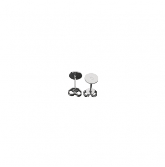 boucles d oreille avec platine 6 mm