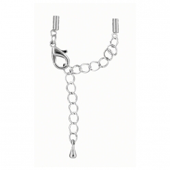fermoir a spirale avec carabinier 1 mm