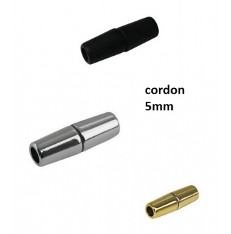 fermoir magnetique olive pour ruban 5 mm