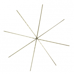 etoile en fil d acier pour perles 8 cm o 4 pieces