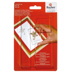 set de blocs acryliques pour tampons transparents