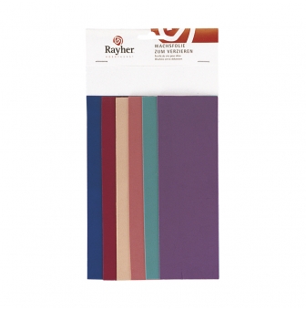 feuille de cire teintes modernes 6 pieces