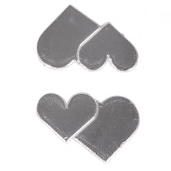 motif de cire coeur double