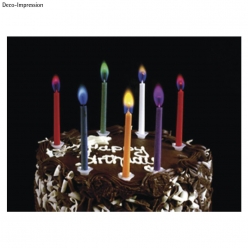 bougies de fete flamme coloree o5mm