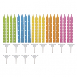 bougies d annivers avec fixation assortiment