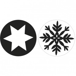 labels flocon de neige etoile 30mm o