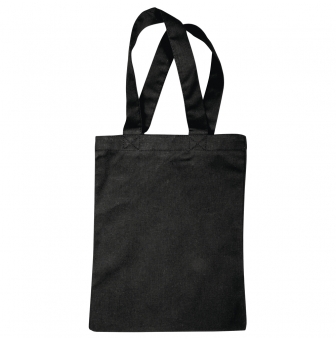 sac en coton noir 21x25 cm