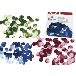 paillettes 6 mm lisses 1000 pieces lavables