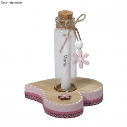 coeur deco avec eprouvette 7cm o