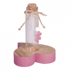 coeur deco avec eprouvette 7 cm o