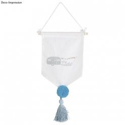 fanion de tissu a suspendre
