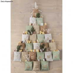 calendrier de l avent arbre a suspendre
