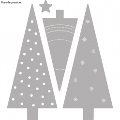 kit gabarits de decoupe xmas tree
