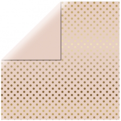 papier scrapbooking gold foil dots