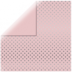 papier scrapbooking silver foil dots
