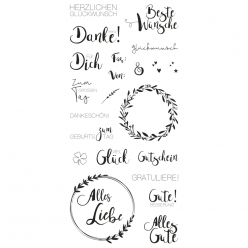 clear stamps  viele wnsche