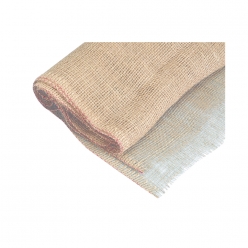 tissu de jute gros grain 100 cm large vendu au metre