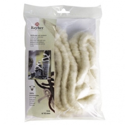 cordon de laine coeur jute
