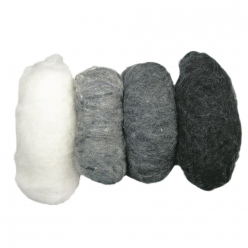 laine vierge mouchetee toison teintes grises