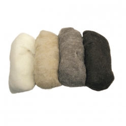 laine vierge mouchetee toison teintes brunes