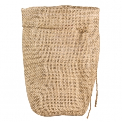 sac en jute avec fond rond 10 cm o