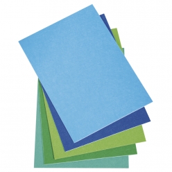 coupon de feutre autocollant bleu vert
