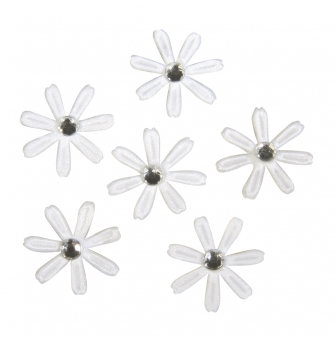 fleurs en satin avec strass 18 cm o x60