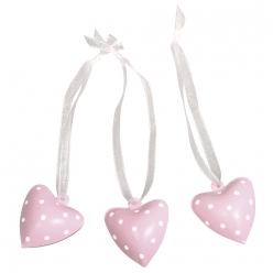 clochettes en metal coeur 3x25 cm