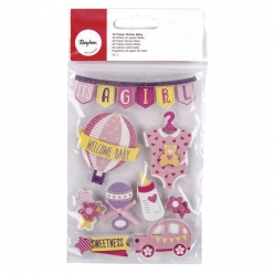 3d sticker en papier bebe