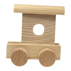 wagon de queue en bois 65x45x7 cm