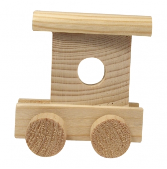 wagon de queue en bois 65x45x7 cm