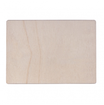 carte postale en bois