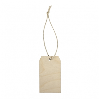 pendentif en bois tag