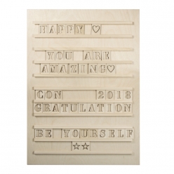 letterboard en bois
