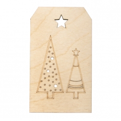 pendentif en bois sapins fscmixcred