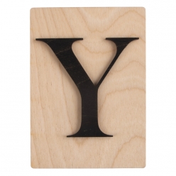 lettre en bois y fsc mixed credit