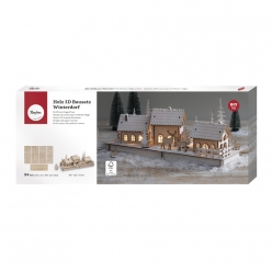 kit3d bois village d hiver x3fscmixcred