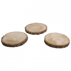 disque en bois naturel 10 12 cm o