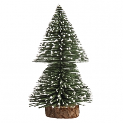 sapin decoratif enneige