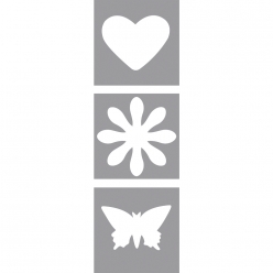 perforatfantaisie coeurfleurpapillon