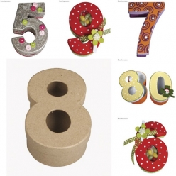 boites chiffres en carton recycle 12 cm