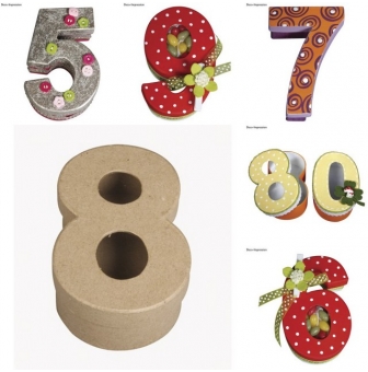 boites chiffres en carton recycle 12 cm