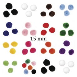 pompons 15 mm