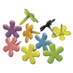 attaches parisiennes fleur 12 mm 50 pieces