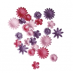 melange de fleurs en papier 15  25 cm 36 pieces