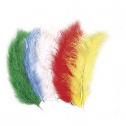 melange de plumes duvetees