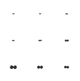 yeux d animaux demi perles noir
